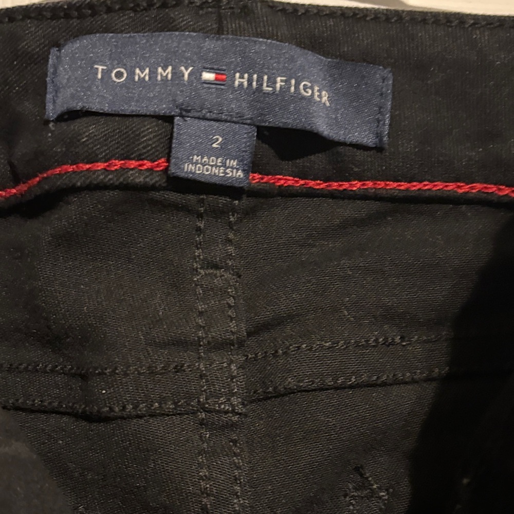 Tommy Hilfiger black straight cropped jeans size 2 - Picture 8 of 10